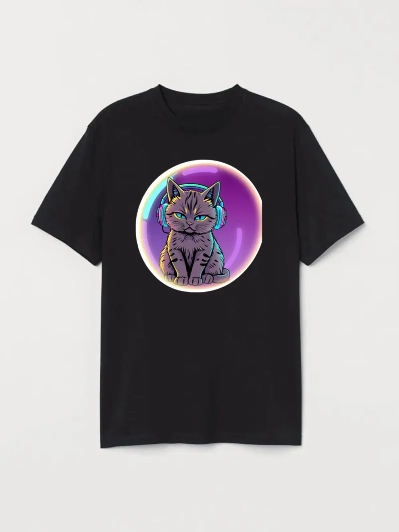 Too Cool to Purr – Frioxpew T-Shirt - Image 2