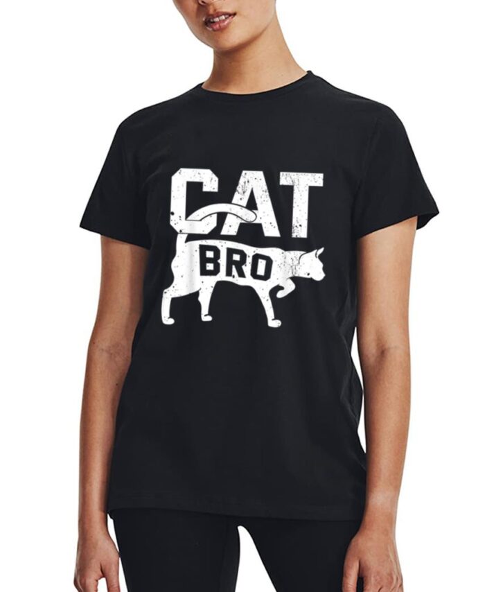 Cat Bro Kitten Pet Owner Meow Women T-Shirt