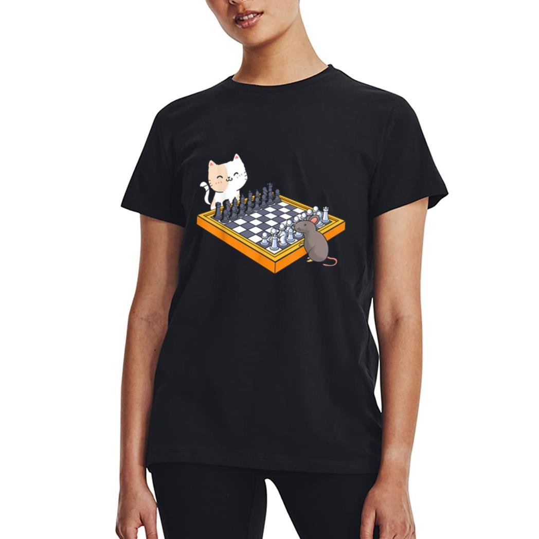 Cat Owner Chess Board Grandmaster Board Game Chess Player Women T-Shirt
