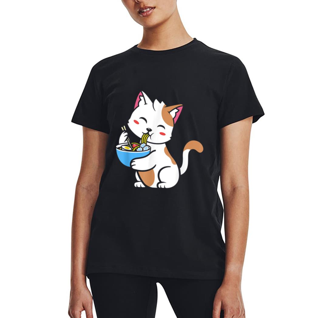 Cat Ramen Anime Kawaii Teen gift Women T-Shirt