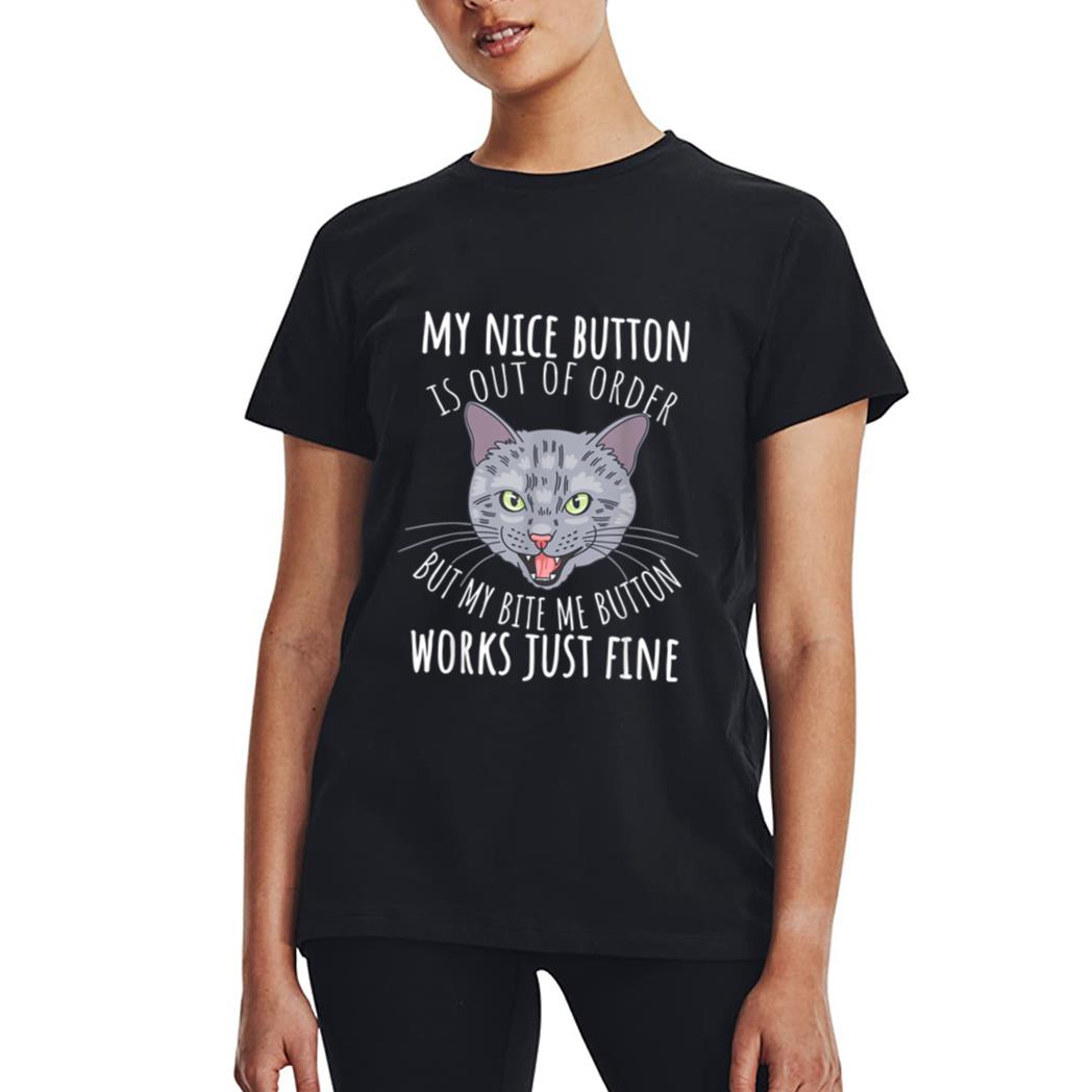 Cat Tshirt, Funny Cat Tees, Cat Lover Gifts, Cat Bite Me Women T-Shirt