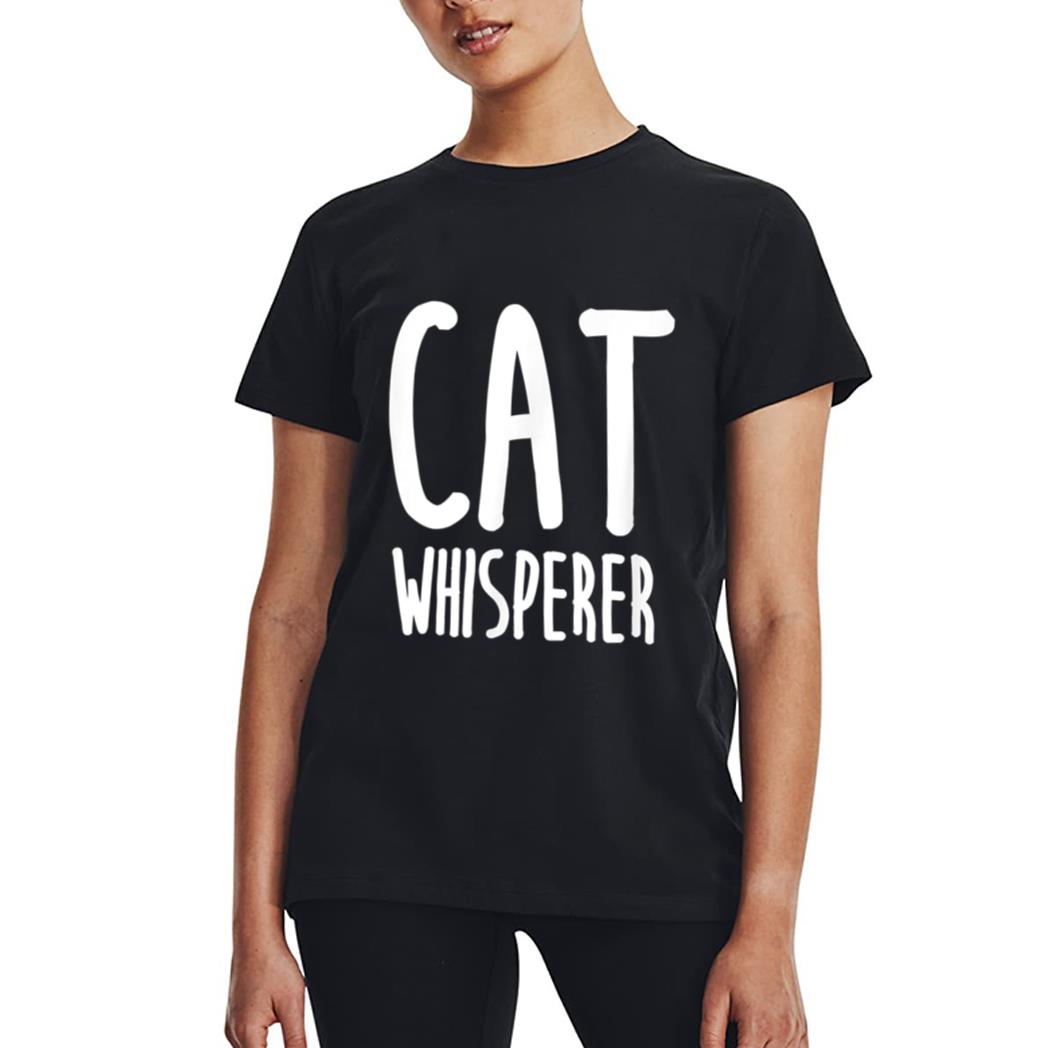 Cat Whisperer Funny and Cute Cat Women T-Shirt