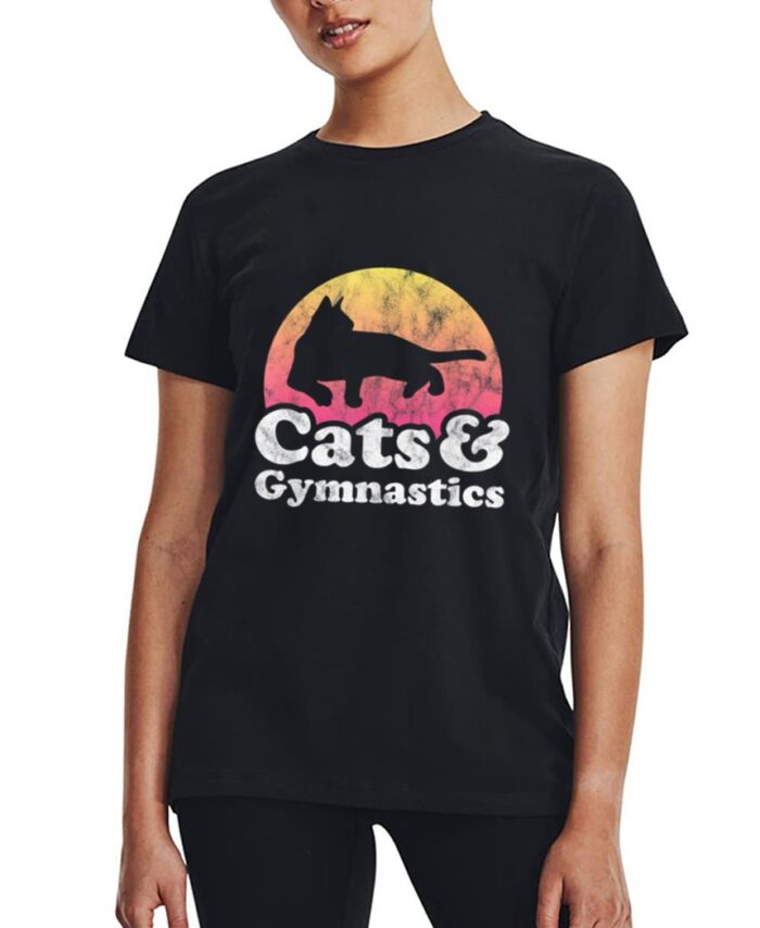Cats and Gymnastics Cat and Gymnast Women T-Shirt