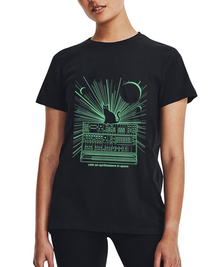 Cats On Synthesizers In Space Women T-Shirt