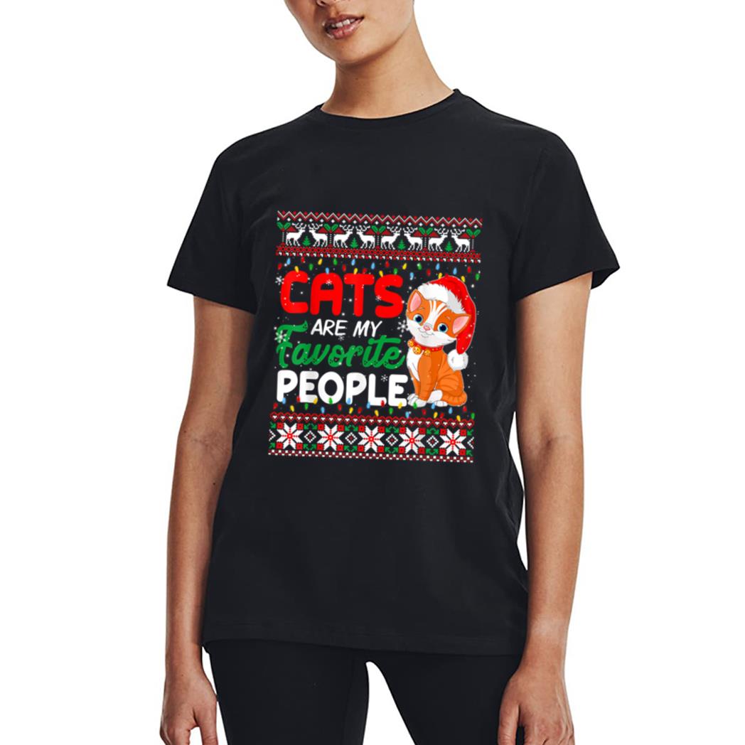 Christmas Cat  - Cats Are My Favorite People Women T-Shirt