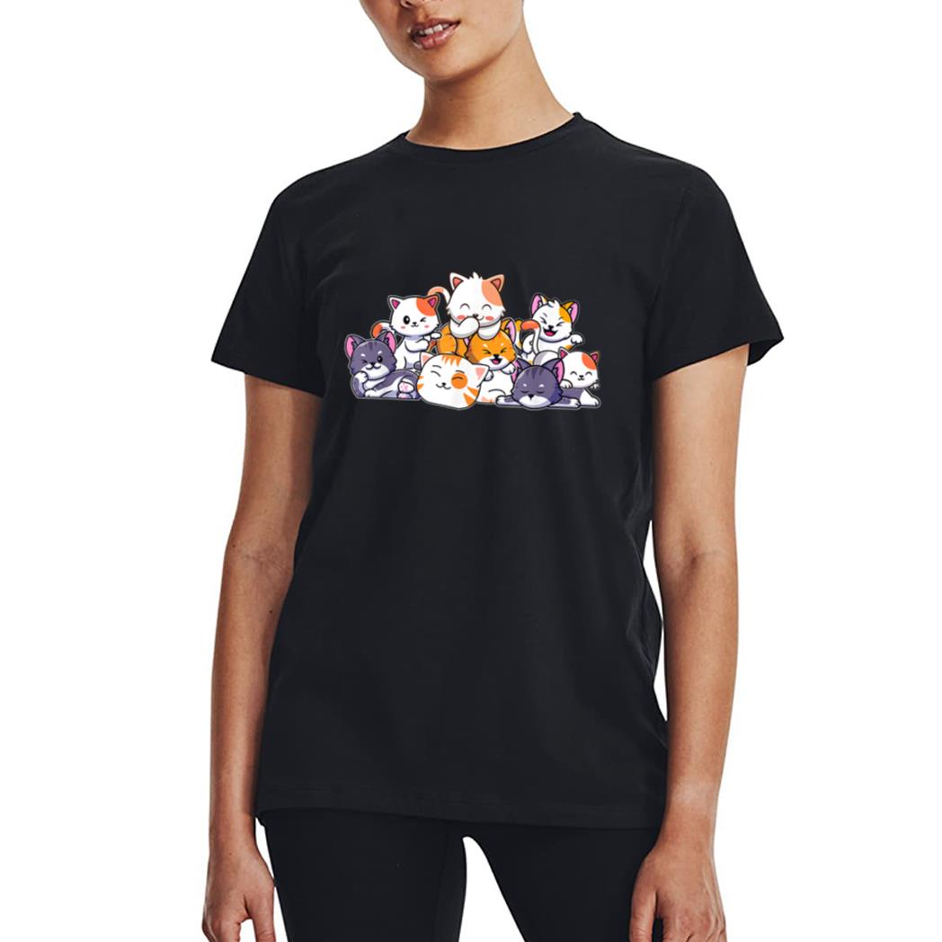 Cute Cats Anime Kawaii Japanese Otaku Neko Gift Women Girls Women T-Shirt