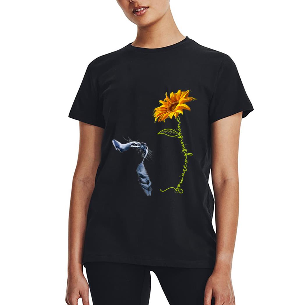 Cute Sunshine Cat T-Shirt you are my Black Cats Lover Women T-Shirt