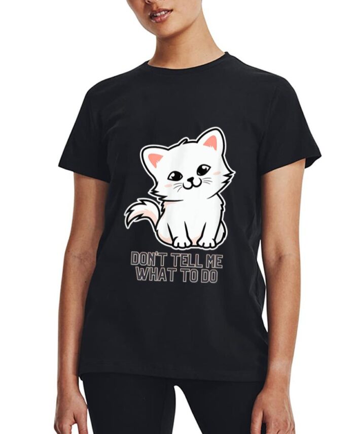 Don Ell Me What O Do Meme Funny Retro Style Vintage Cats Women T-Shirt