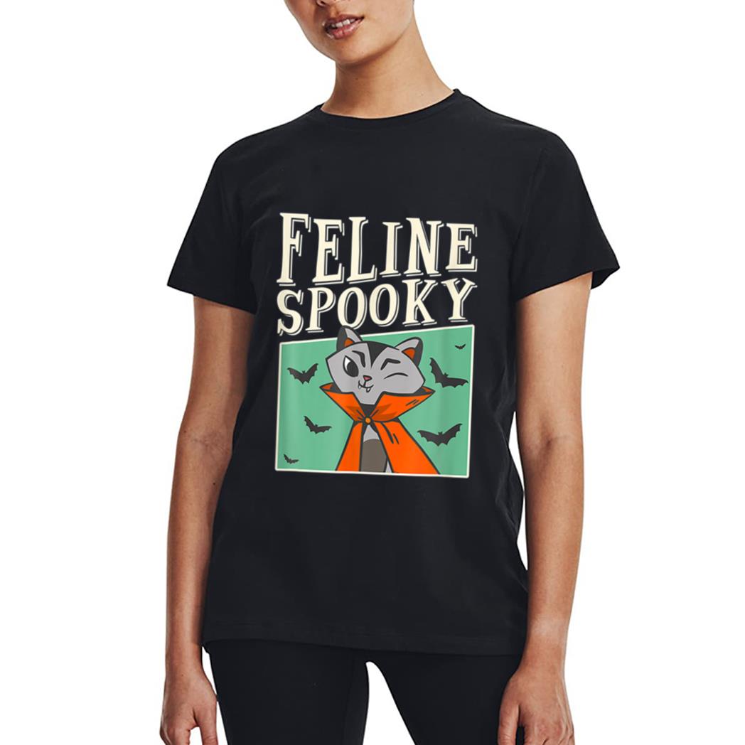 Feline Spooky Halloween Cat Owner Costume Women T-Shirt