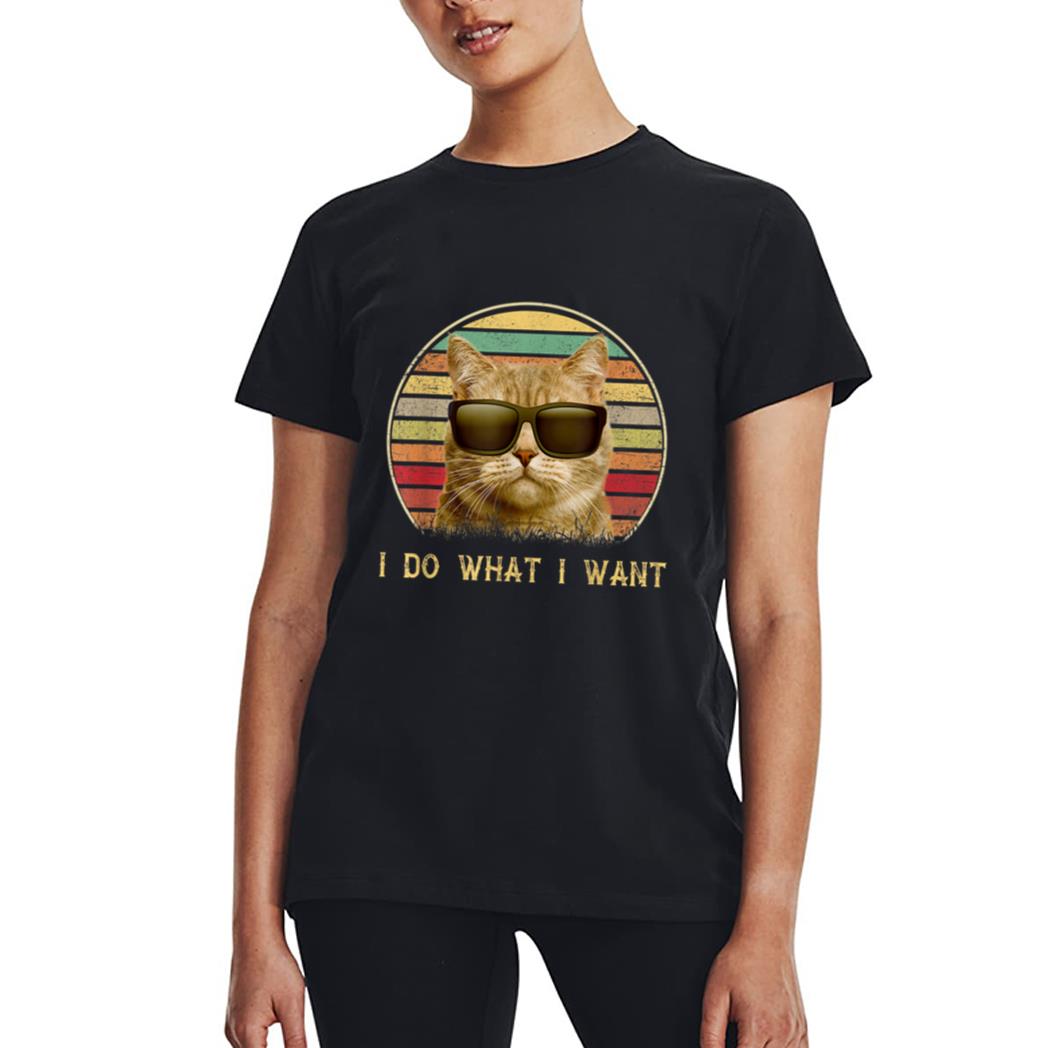 Funny Cat lovers gifts Vintage i do what i want cat Women T-Shirt