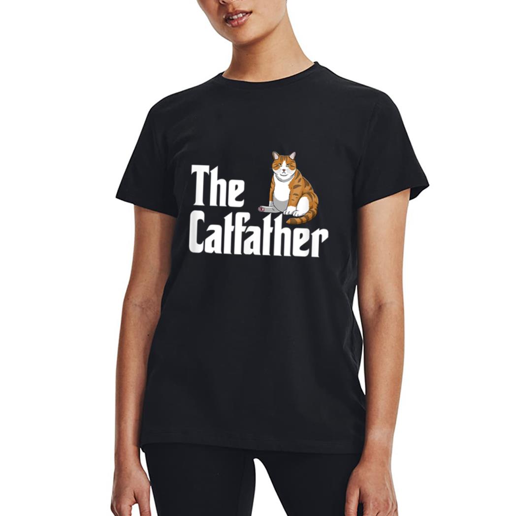 funny catfather shirt Funny Meow Cat for Dad Lover Women T-Shirt