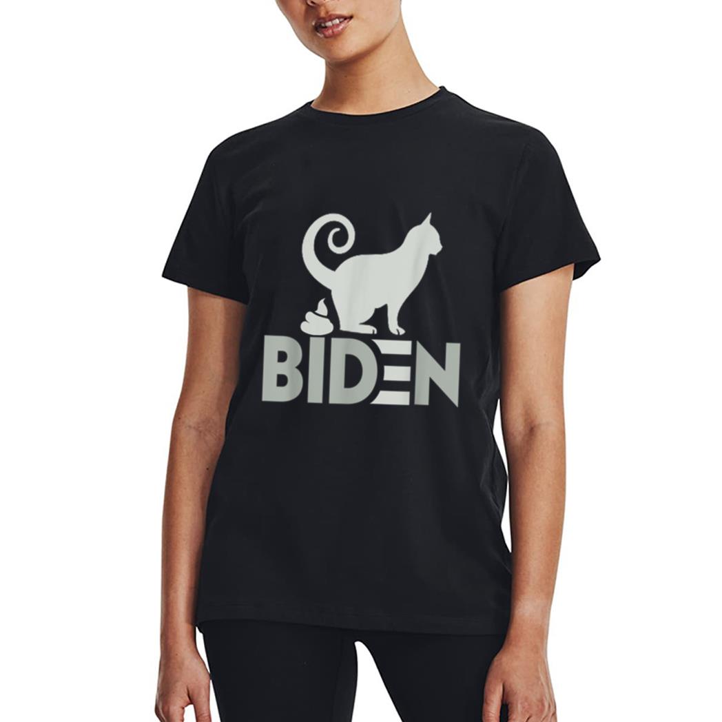 funny My Cat Hates joe Biden I Love My Cat Anti Joe Biden Women T-Shirt