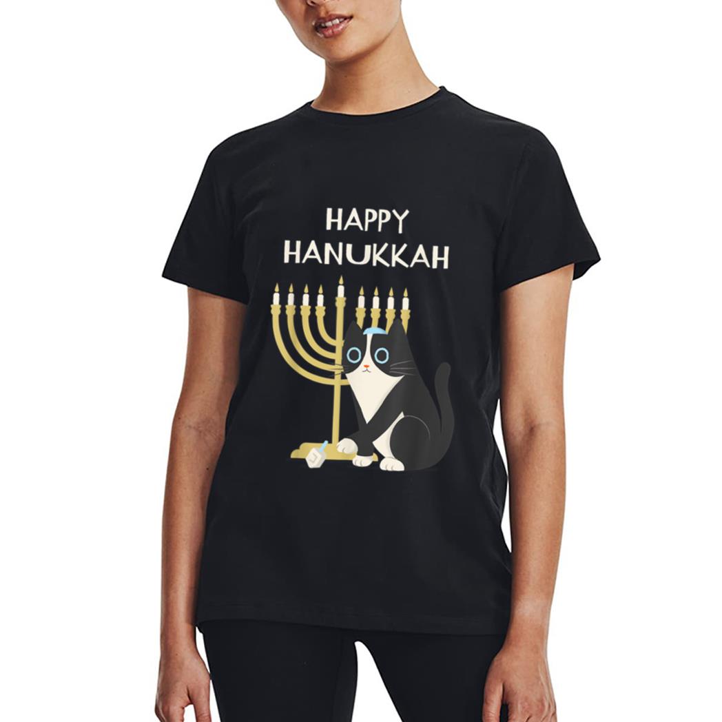 Happy Hanukkah Cat  Hanukkah Women T-Shirt