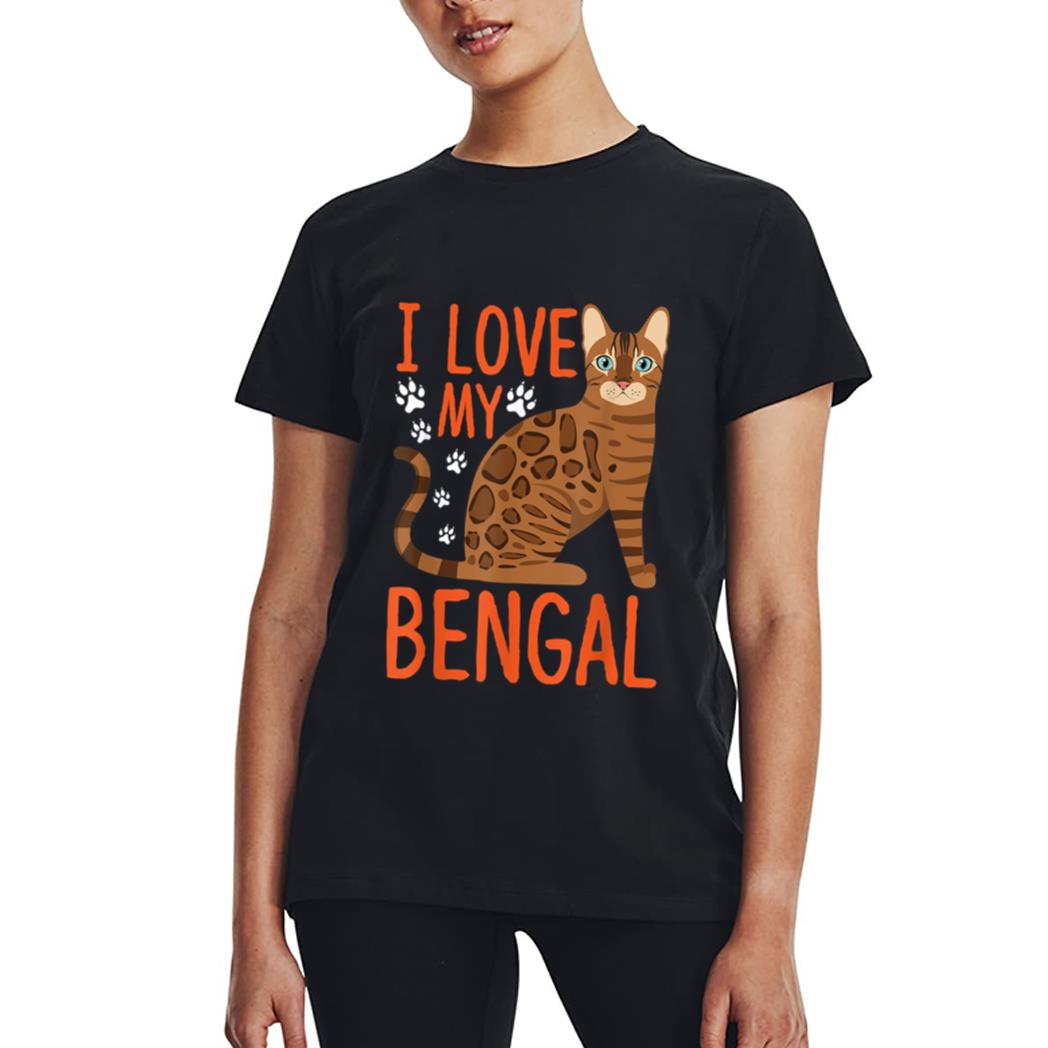 I Love My Bengal Bengal cat Costume Bengal Cat Women T-Shirt