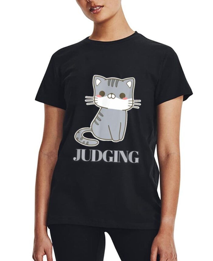 Judging Meme Funny Retro Style Vintage Cats Women T-Shirt