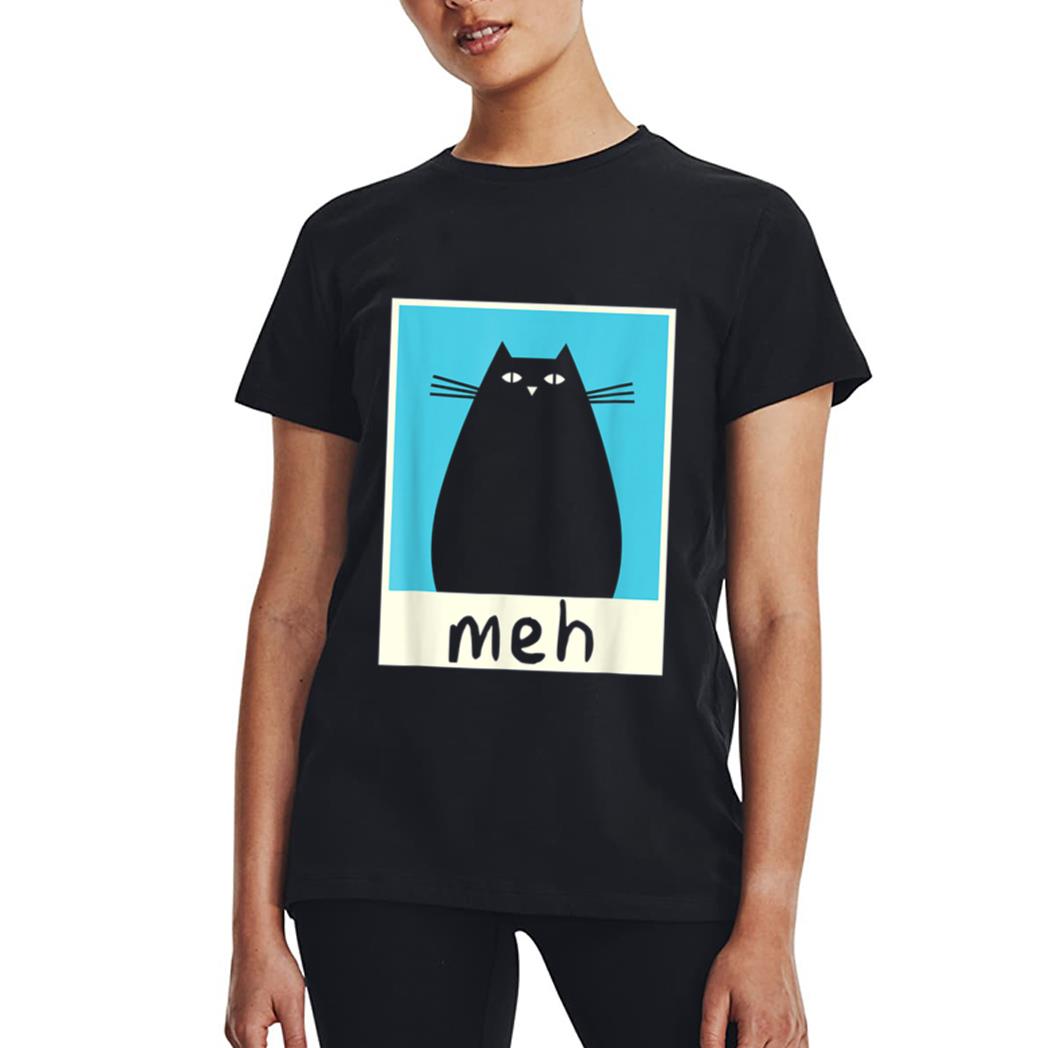 Meh Cat Shirt Meow Kitty Cat Lover Japanese Cat Kawaii Anime Women T-Shirt