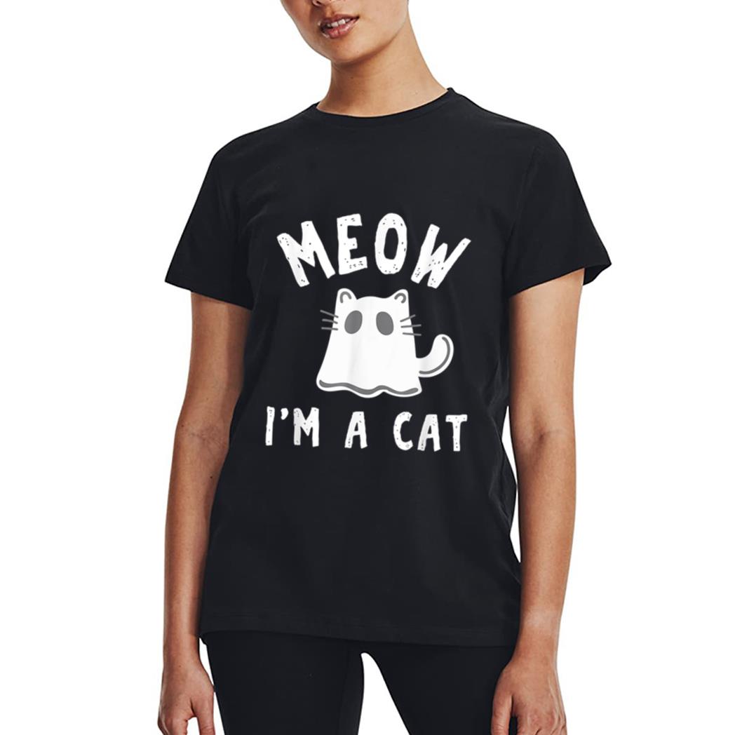 Meow I M A Cat Halloween Costume Women T-Shirt