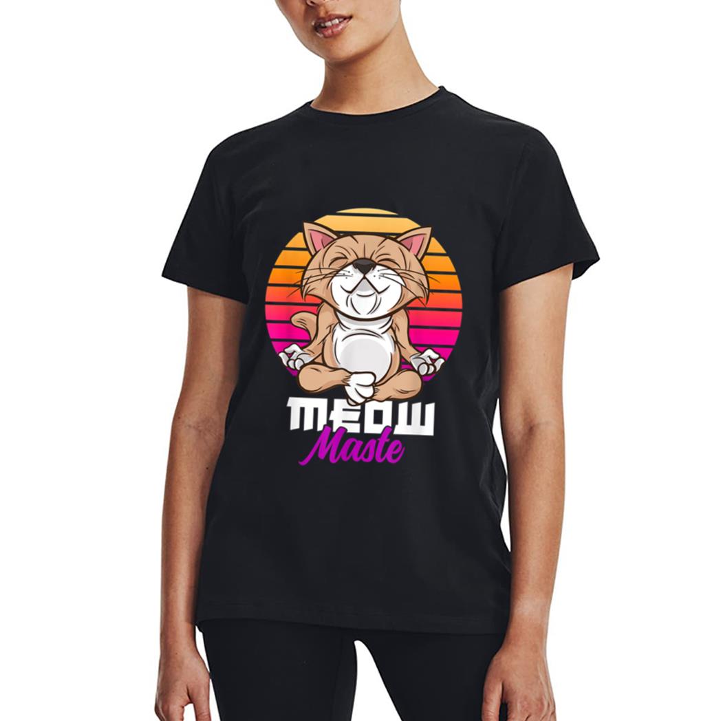 Meow Maste Funny Cat Yoga Namaste Women T-Shirt