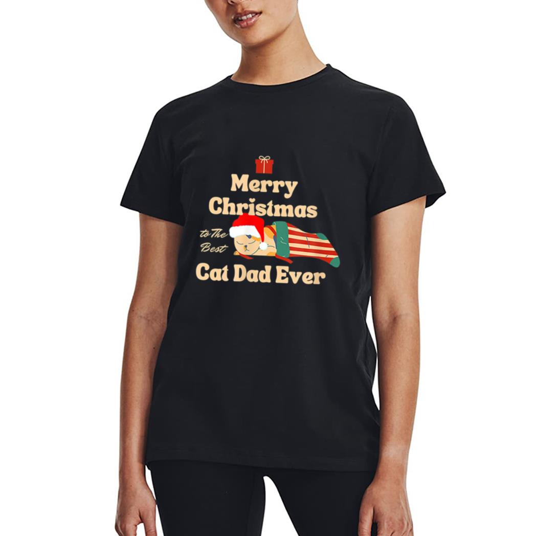 Merry Christmas Cat Friends Women T-Shirt