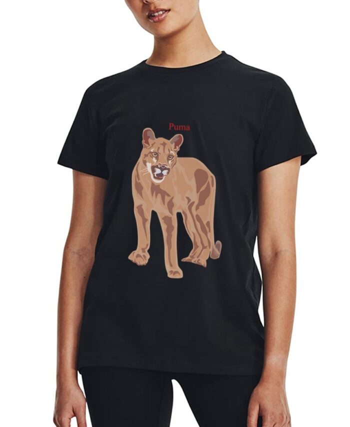 Mountain Lion Cougar  Big Cat Lover Women T-Shirt