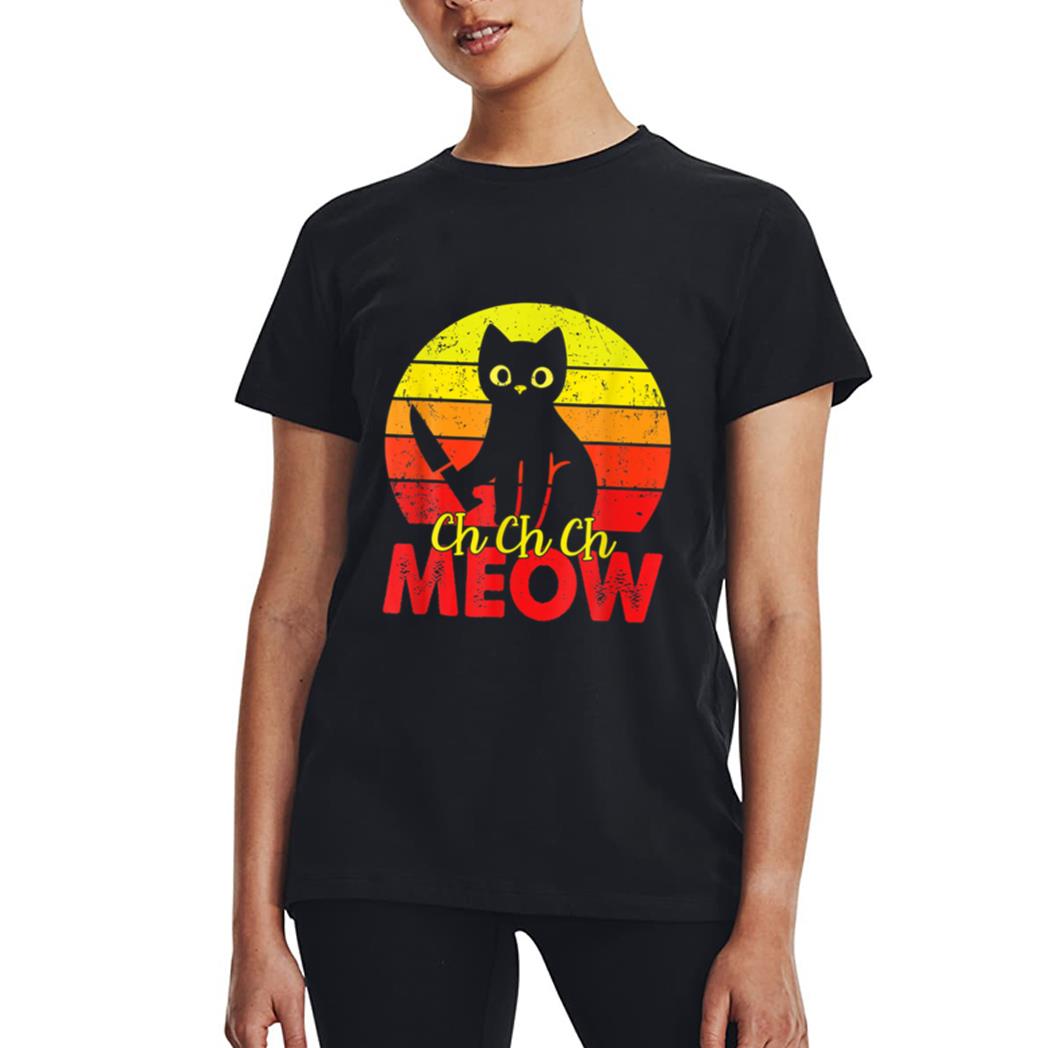 Murderous Black Cat With Knife Funny Halloween Cat Lover Women T-Shirt