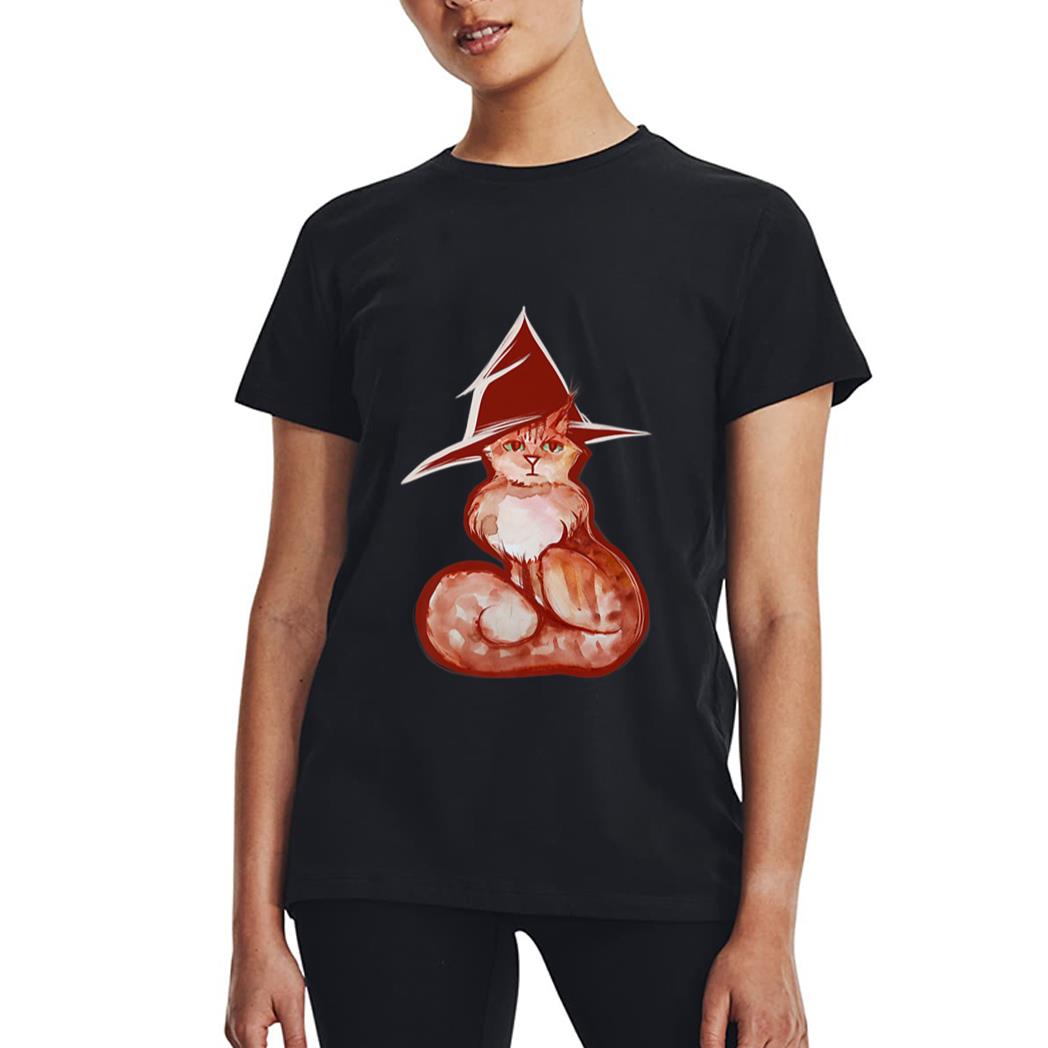 Orange Cat Witch Tabby Oranges Kitty Cat Women T-Shirt