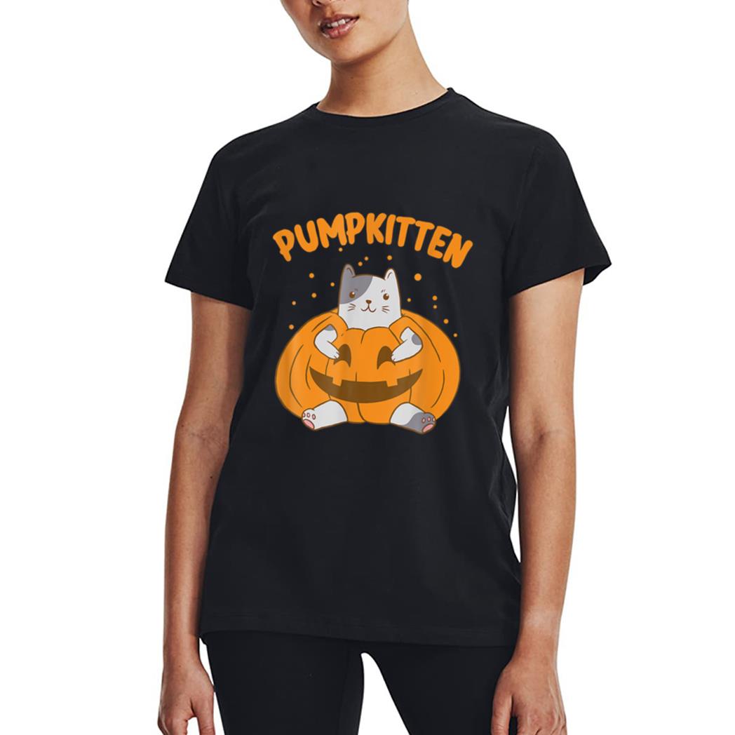 Pumpkitten Halloween 2022 Group Funny Pumpkin And Cat Women T-Shirt