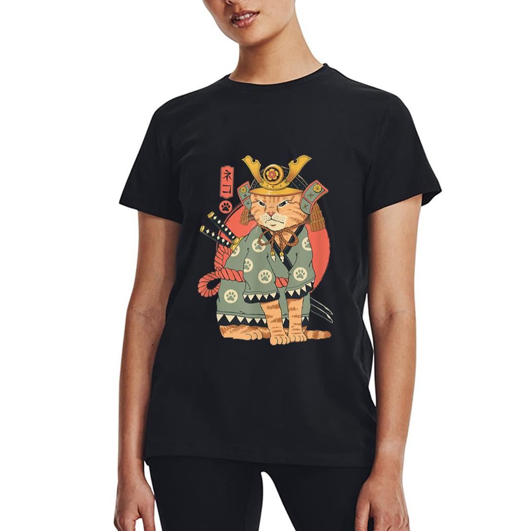 Samurai Japanese Cat Bushido Katana Vintage Gifts Men Women Women T-Shirt
