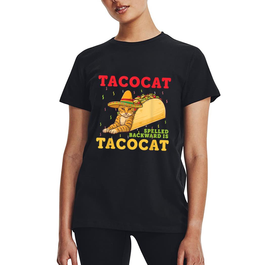 Tacocat Spelled Backwards Tacos and Cats Cinco De Mayo Cat Women T-Shirt