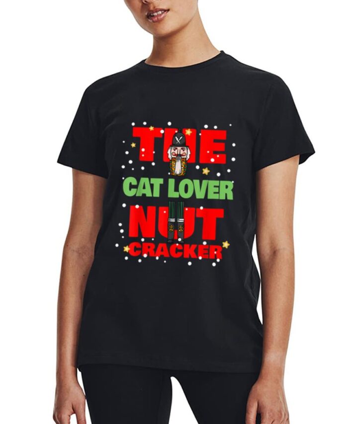 The Cat Lover Nutcracker Funny Christmas Family Group Pajama Women T-Shirt