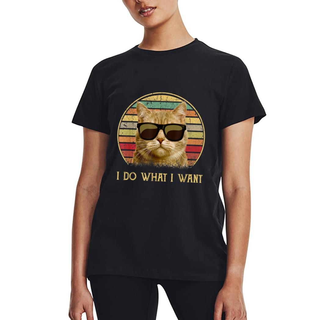 Vintage Cat gifts 2022 Funny cat lovers i do what i want cat Women T-Shirt